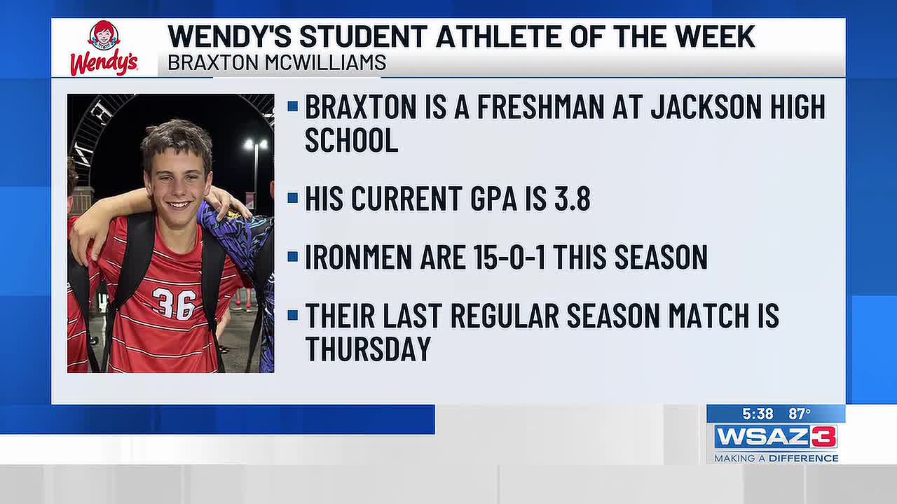 Student Athlete of the Week | Braxton McWilliams