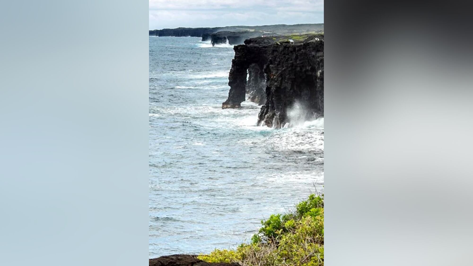 Famed 90-foot sea arch collapses in Hawaii Volcanoes park