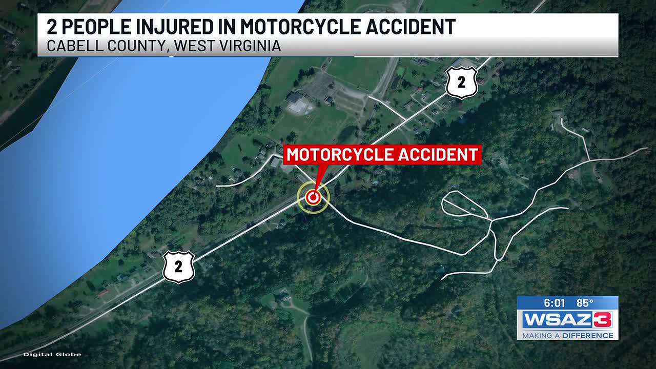 2 people injured in motorcycle accident on route 2