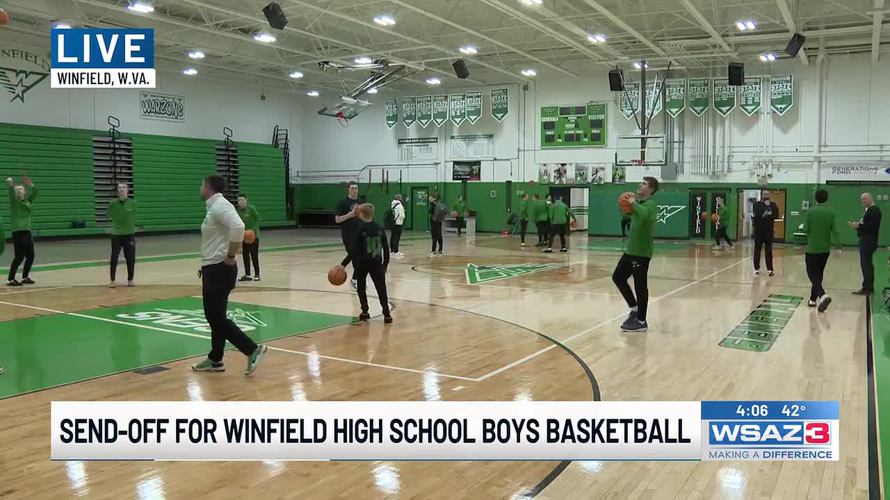 Send-off for Winfield High School boys basketball