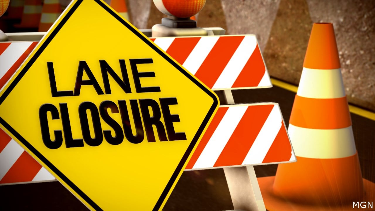 Temporary lane closure on U.S. 60 in effect March 21