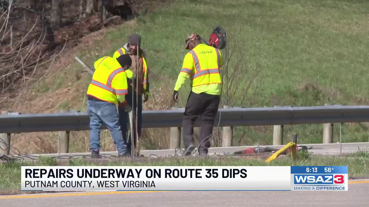 WVDOT begins repairs on U.S. 35 road dips in Putnam County