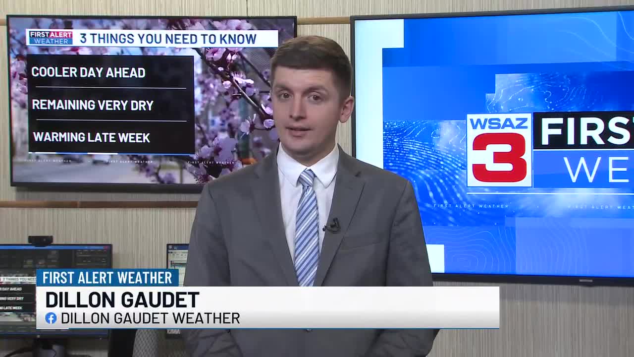 WSAZ+ | Cooler air in place Tuesday ahead of a late week warm-up