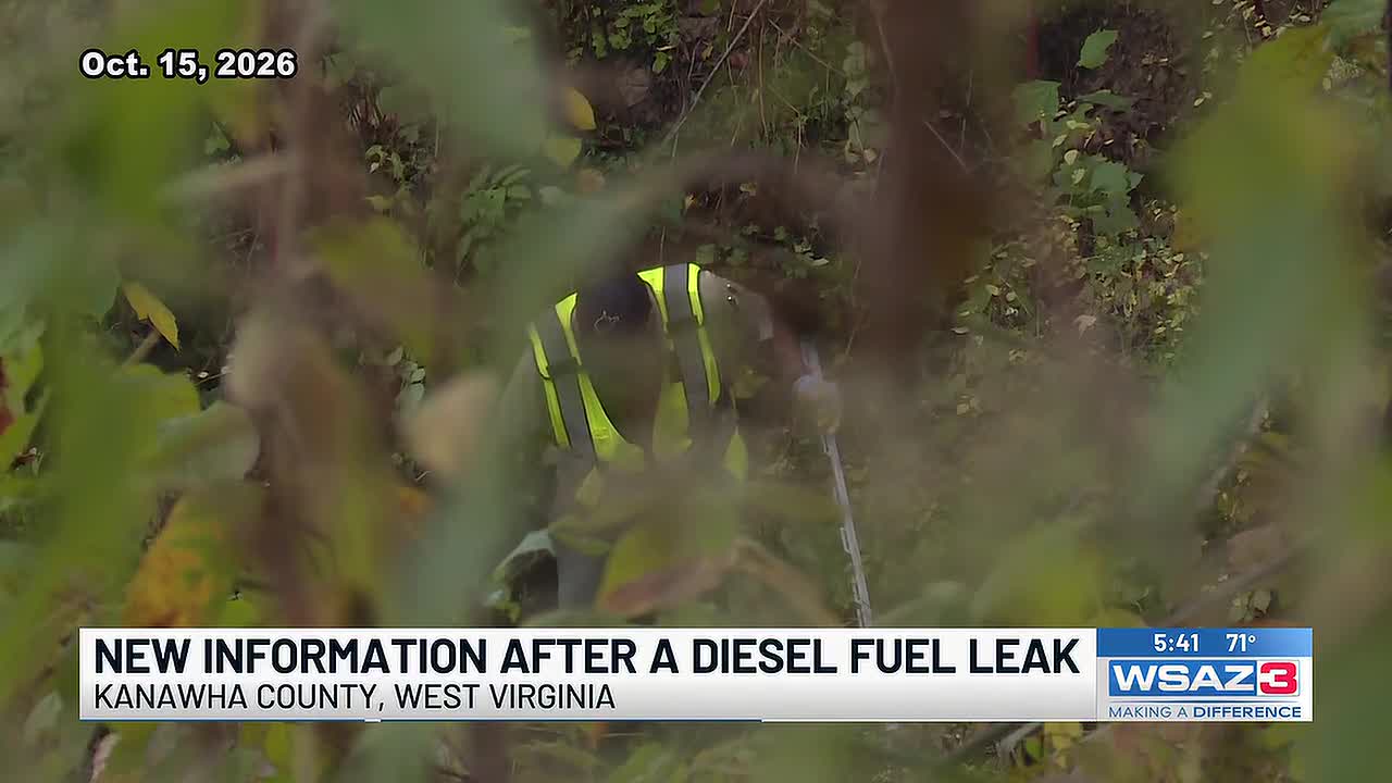 Diesel fuel spill affects creek and river in West Virginia