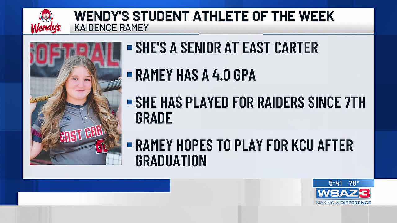 East Carter High Senior Kaidence Ramey Named Wendy’s Student Athlete of the Week