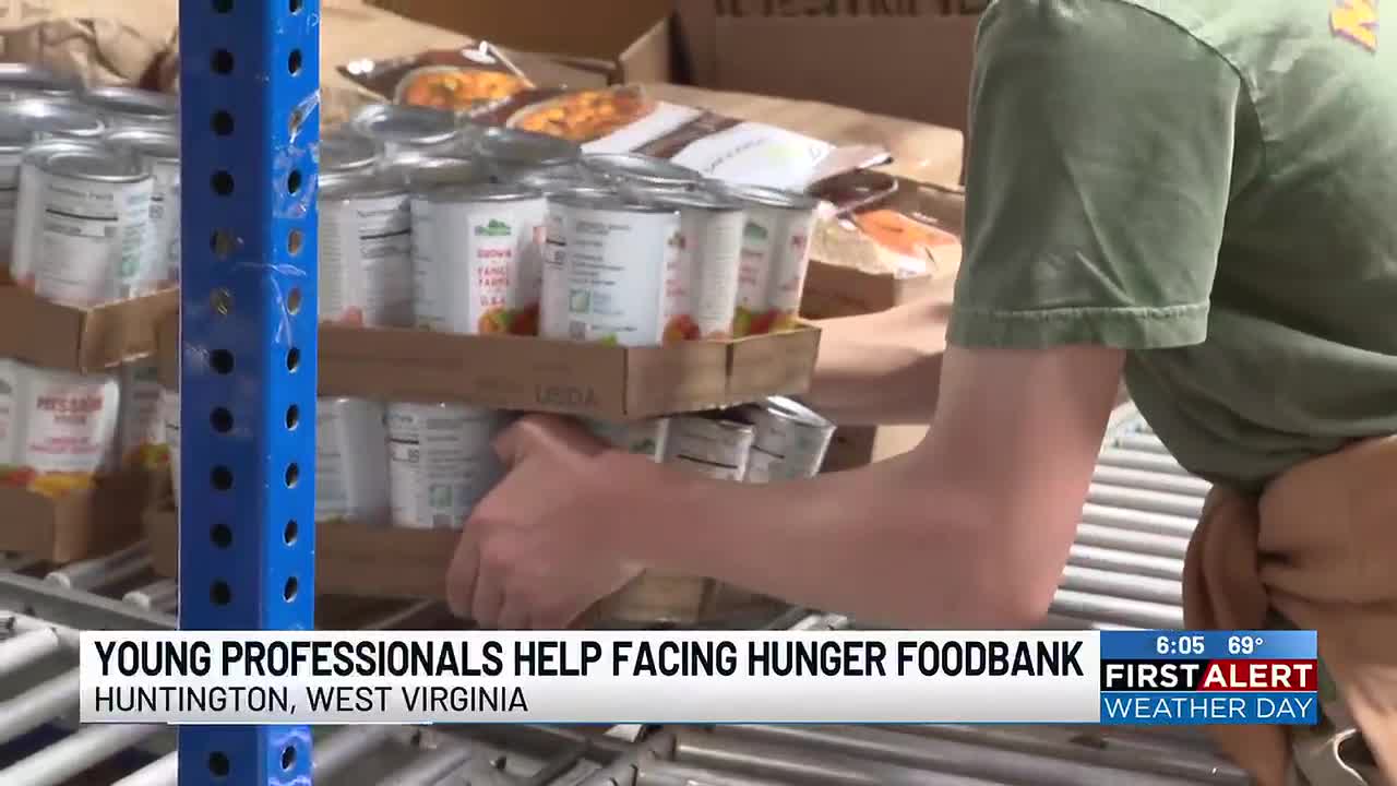 Huntington Young Professionals help Facing Hunger Foodbank