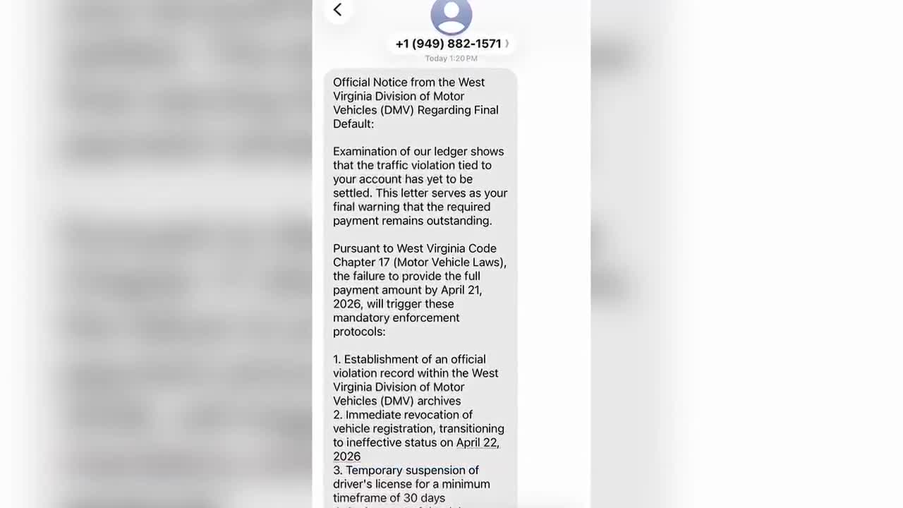 W.Va. DMV warns about text message scheme that’s circulating