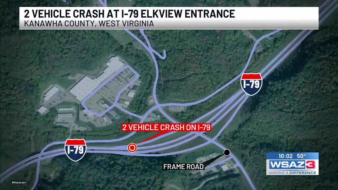 3 injured in crash in Kanawha County