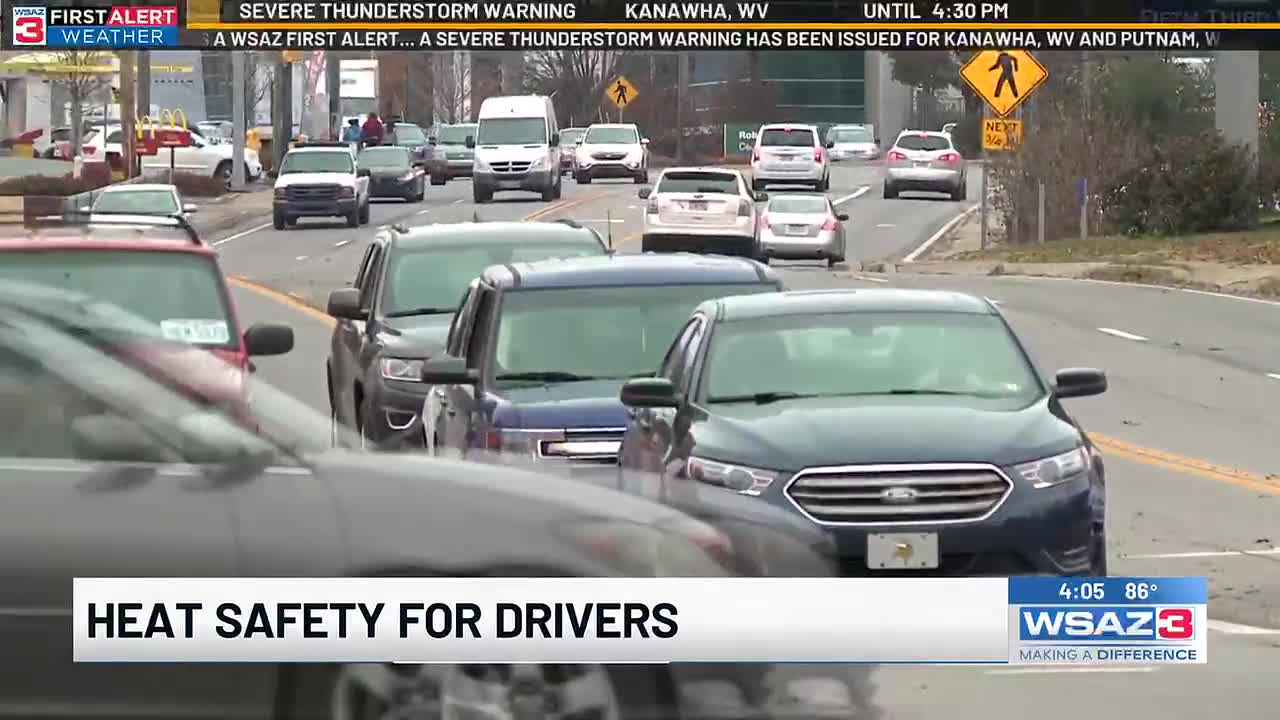 Traffic officials discuss heat safety for drivers