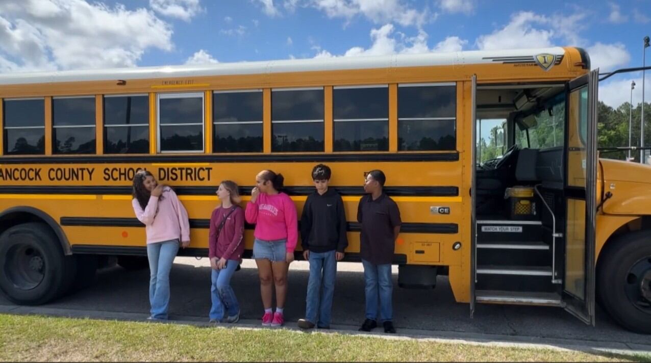 Middle schoolers stop runaway bus after driver passes out behind the wheel