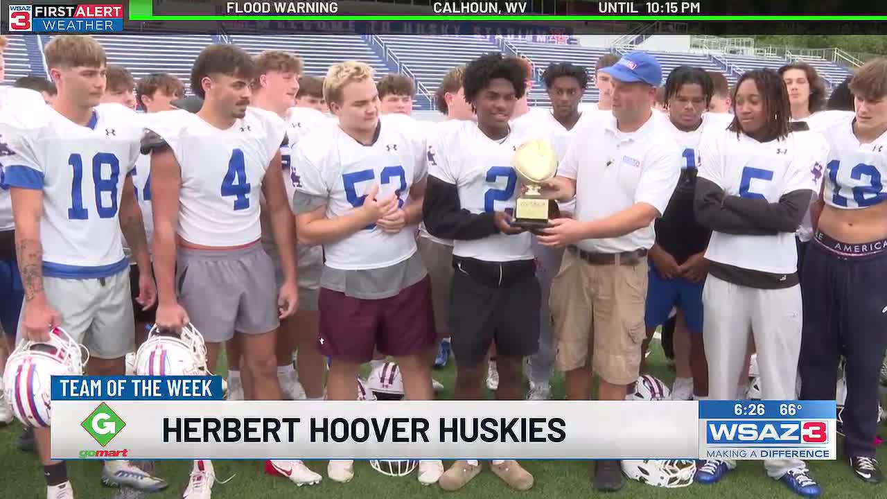 Herbert Hoover Huskies Football Program Named WSAZ Team of the Week