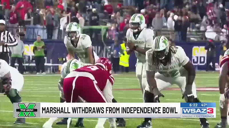 Marshall withdraws from Independence Bowl