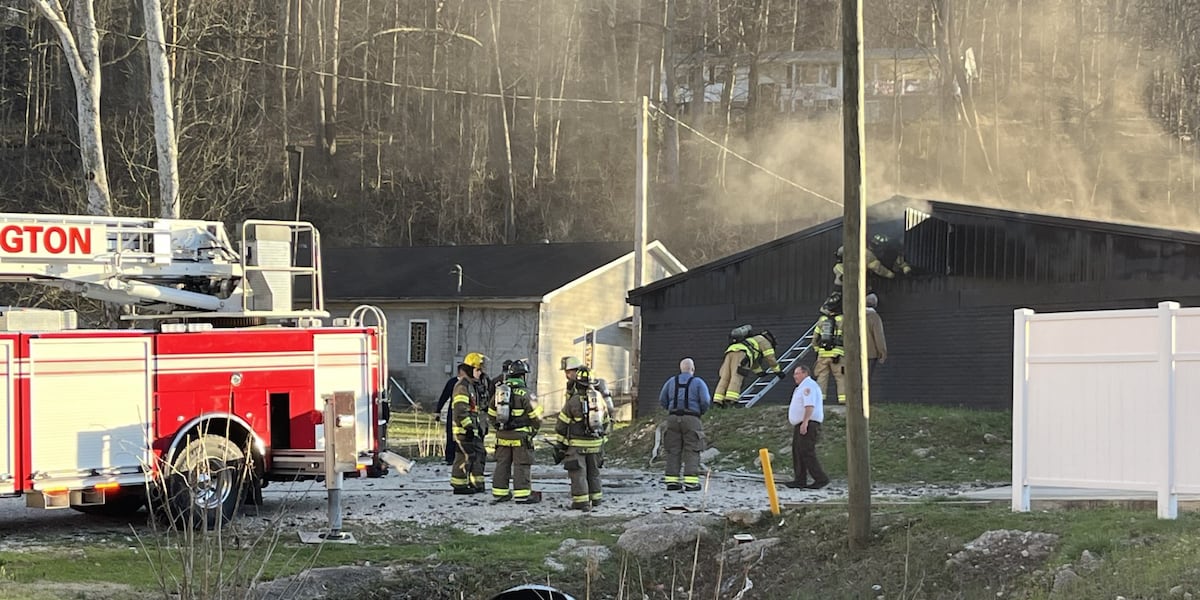 Crews battle structure fire at gun range