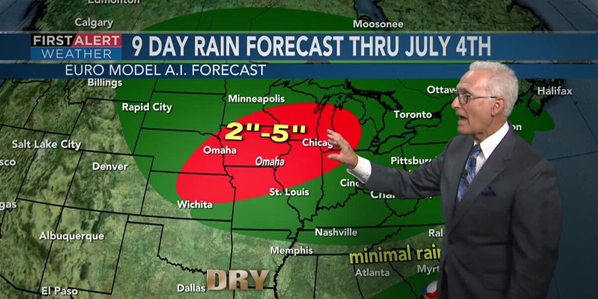 First Alert Weather+ | Tropical downpours to replace desert-like heat