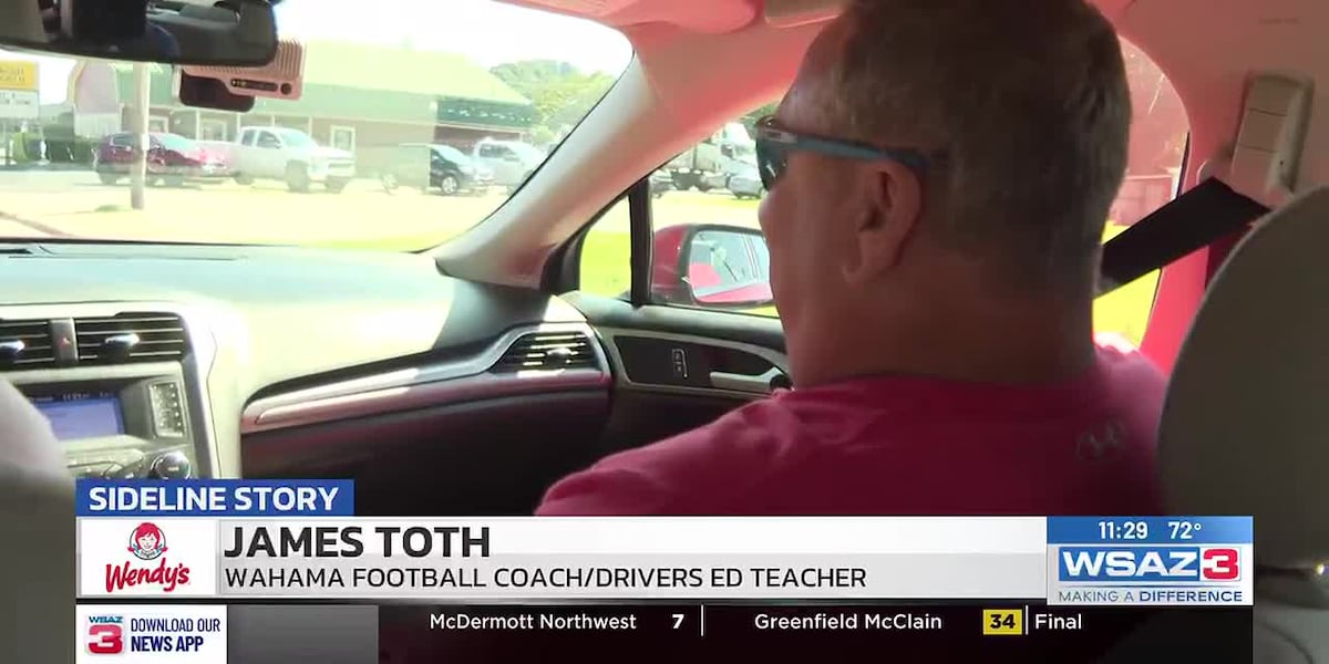 Riding along with Wahama football coach/drivers ed teacher