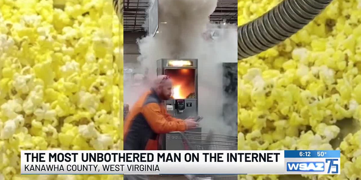 Popcorn Maker Exploding Rural King popcorn maker fire goes viral; unflappable paramedic steals ...