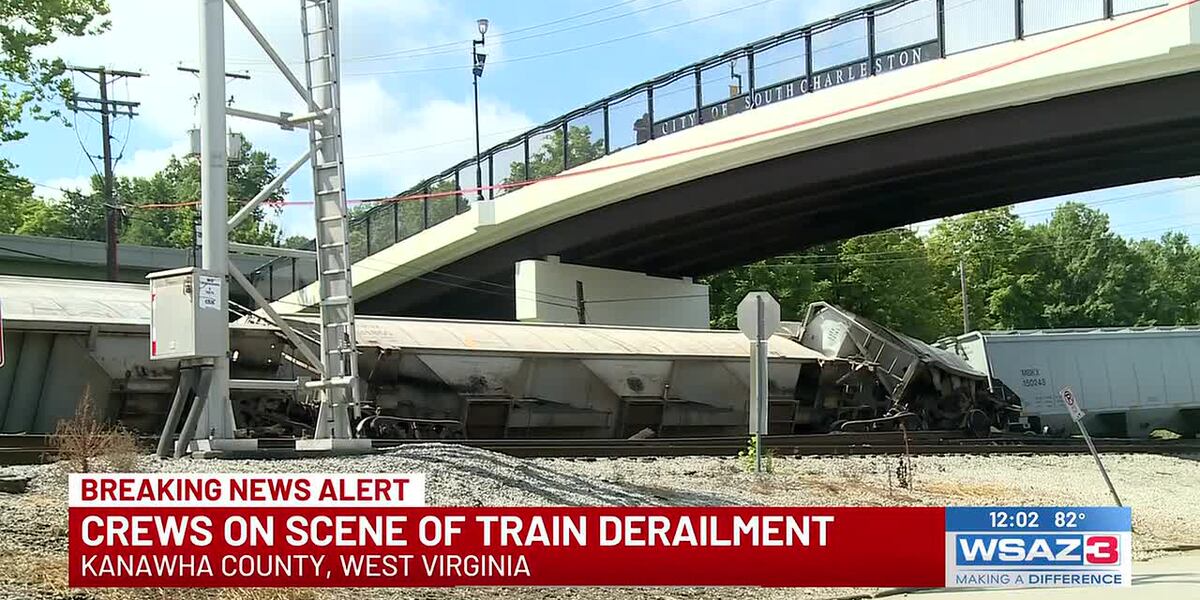 Coverage image for: CSX: Train derailment under investigation in South Charleston