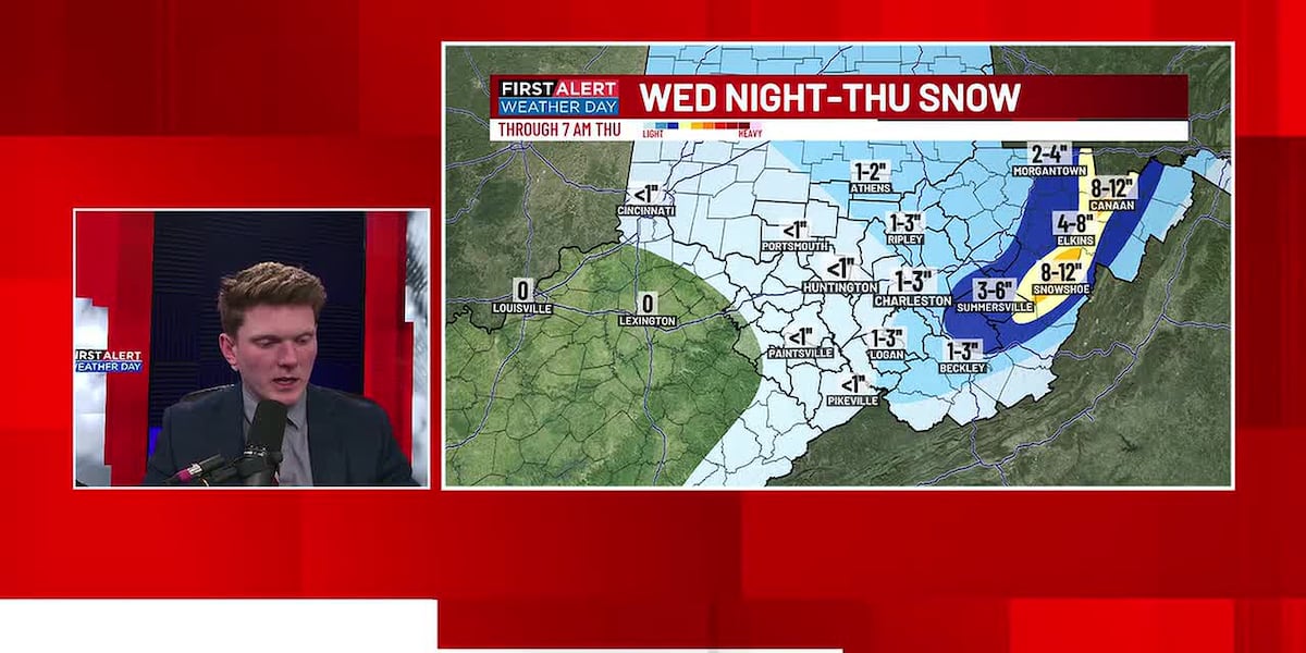 FIRST ALERT WEATHER+ | Nicholas Snider tracks snow moving into our region