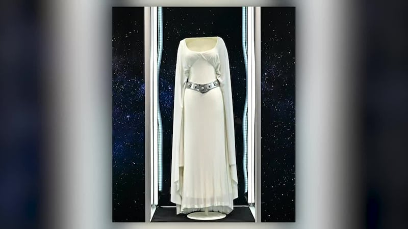 Carrie Fisher's Princess Leia gown goes up for auction Carrie Fisher's Princess Leia gown goes up for auction