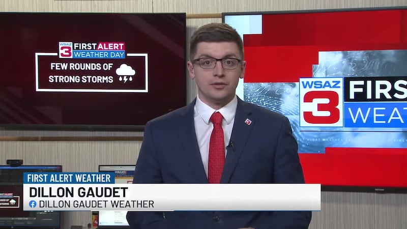 It’s a First Alert Weather Day due to the strong to severe storm risk.