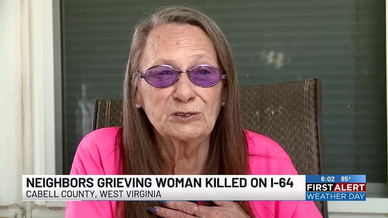 Neighbors are grieving a woman who was killed on Interstate 64 on Wednesday.
