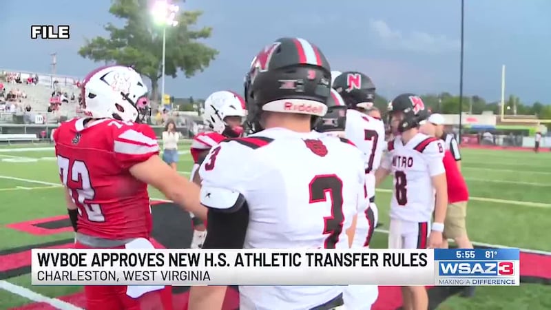 The West Virginia Board of Education has approved new high school athletic transfer bills.