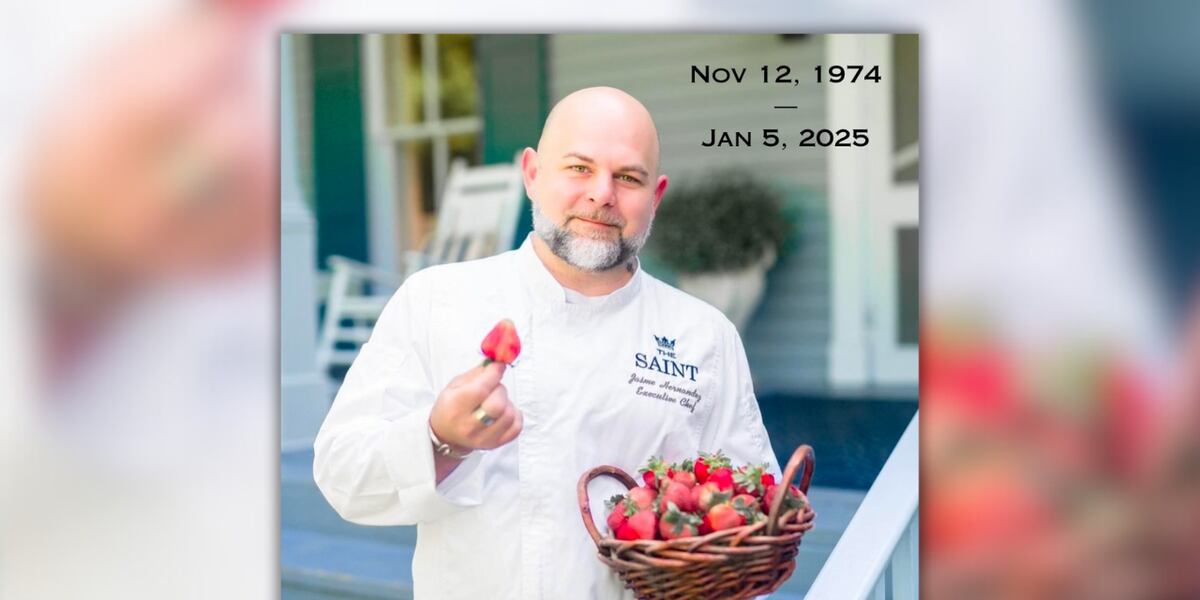 Chef Kill Beloved chef killed after tree falls on his vehicle on highway, leading ...