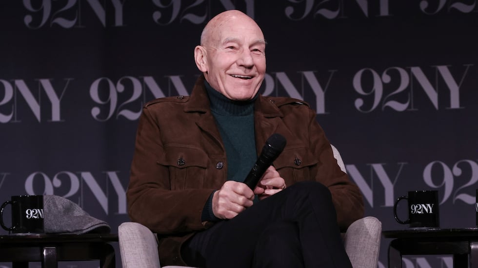 FILE -- Patrick Stewart speaks on stage after a screening of "Star Trek: Picard" at the 92nd...