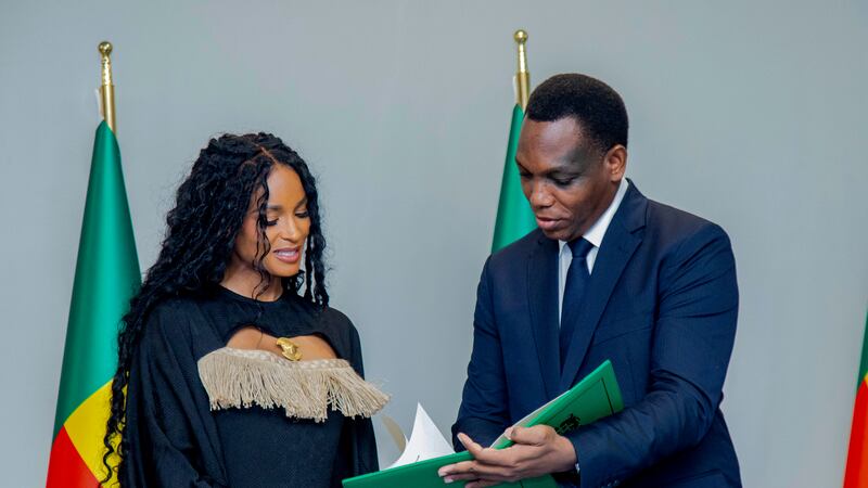 Ciara becomes a citizen of Benin as African country extends offers to slave descendants