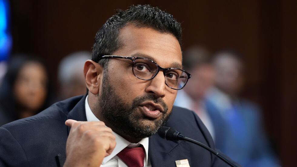 FILE - Kash Patel, President Donald Trump's choice to be director of the FBI, appears before...