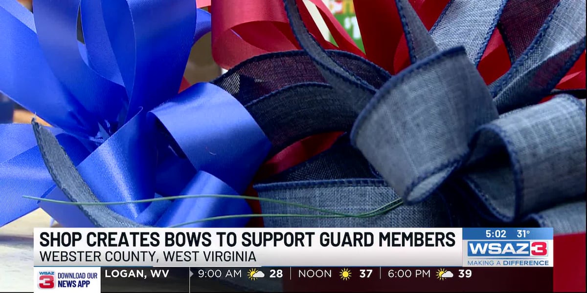 Uva Ribbons Shop creates bows and ribbons to honor W. Va. national guard members