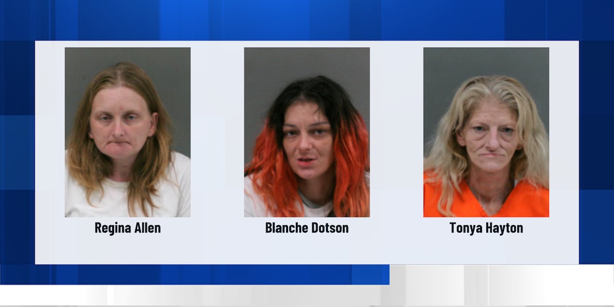 3 women facing drug charges after deputies search residence