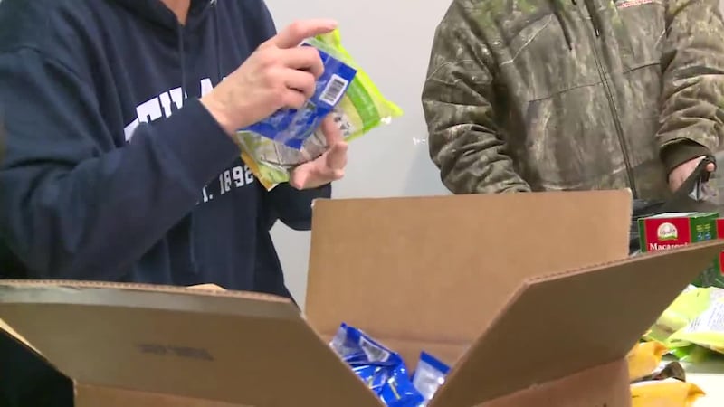 The center is offering food and showers.