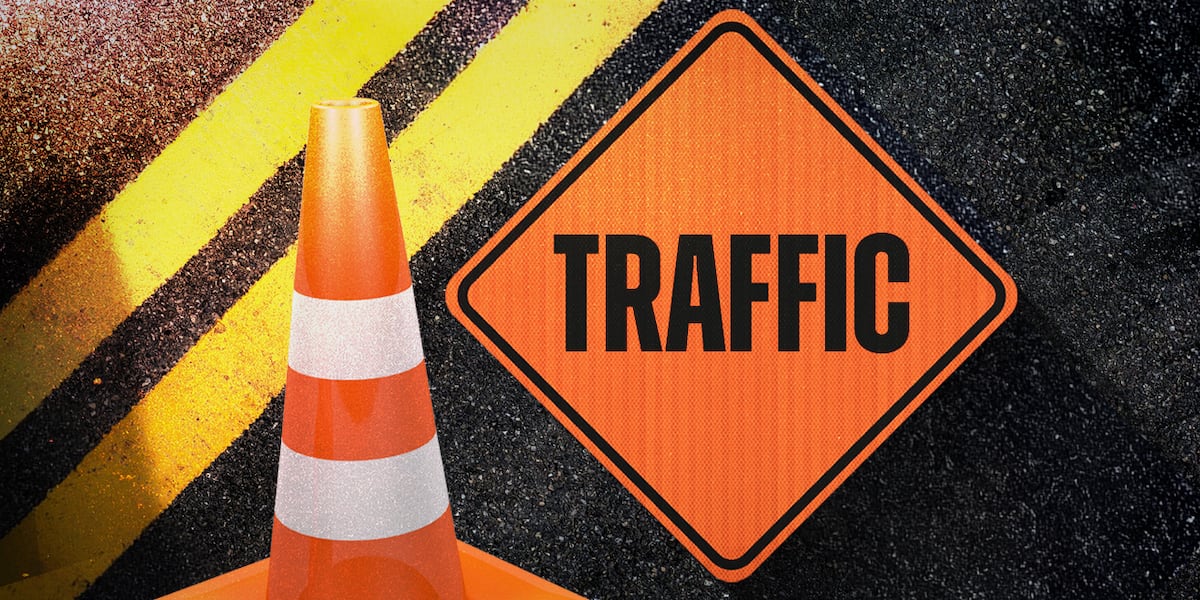 Truck partially blocking on-ramp