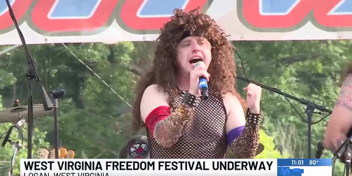 Braving the heat at the West Virginia Freedom Festival