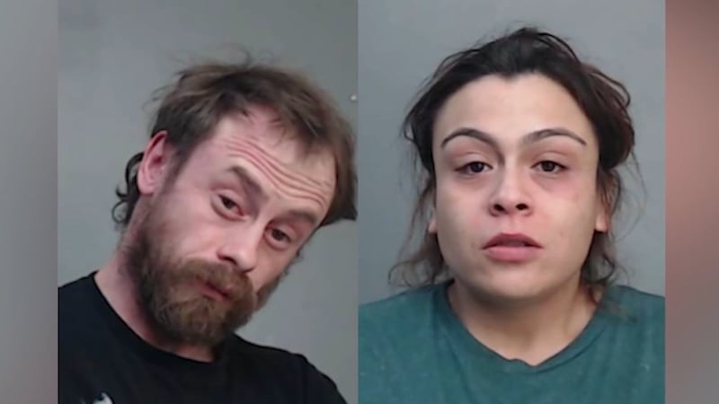 The victim's mother, 34-year-old Pricilla Marshall (right), and her boyfriend, 35-year-old...