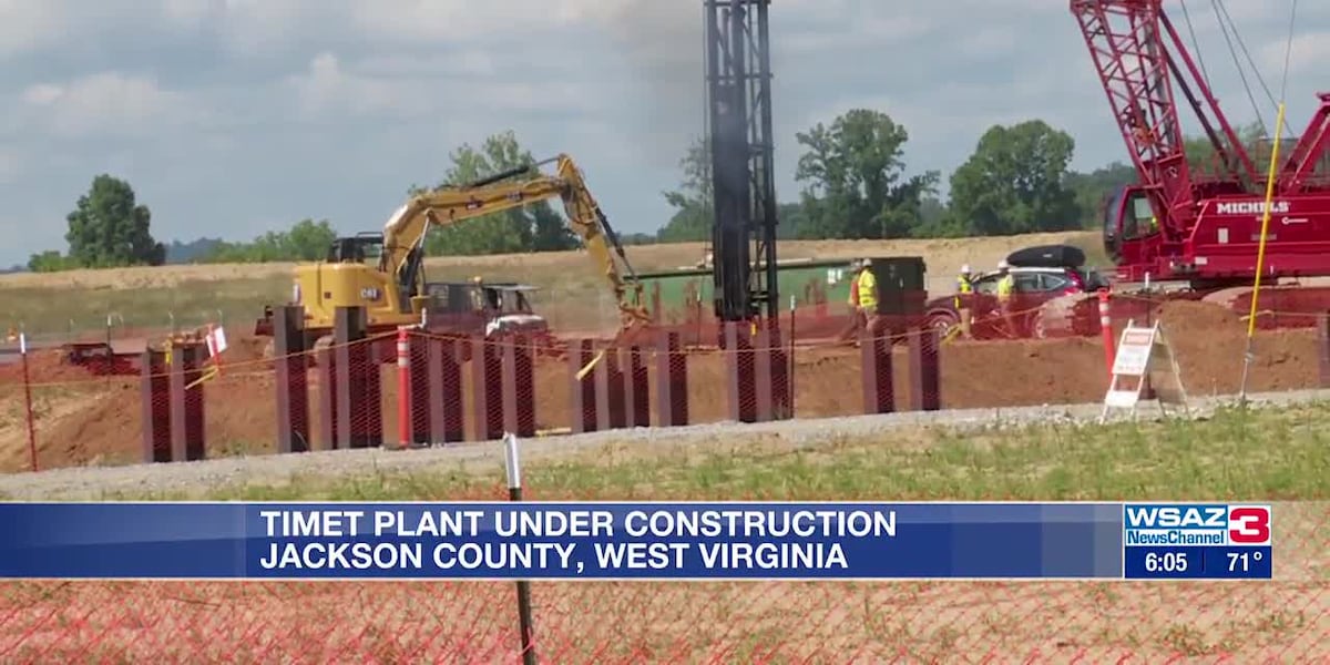 TIMET titanium facility under construction, offers 200 local positions