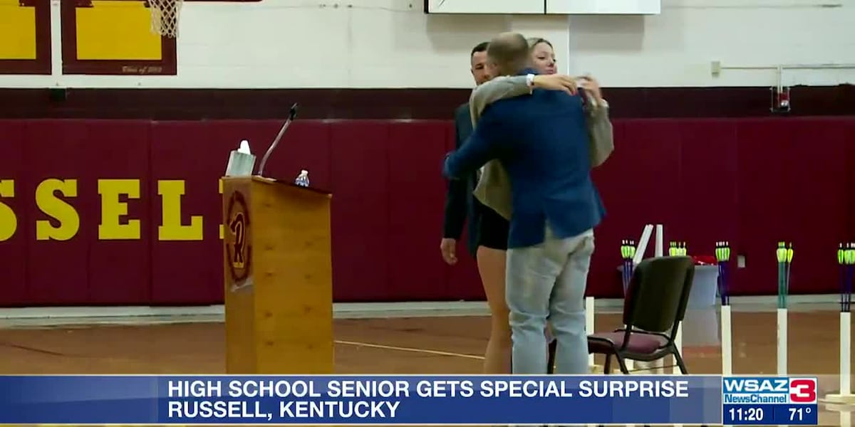 Up Russell Graduation Russell High School senior gets special surprise ahead of graduation