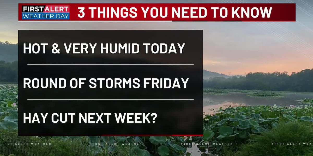 WSAZ+ | Heat, high humidity build Thursday