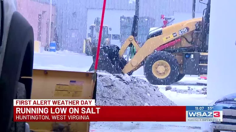 The city of Huntington’s Public Works Department is facing a critical road salt shortage with...