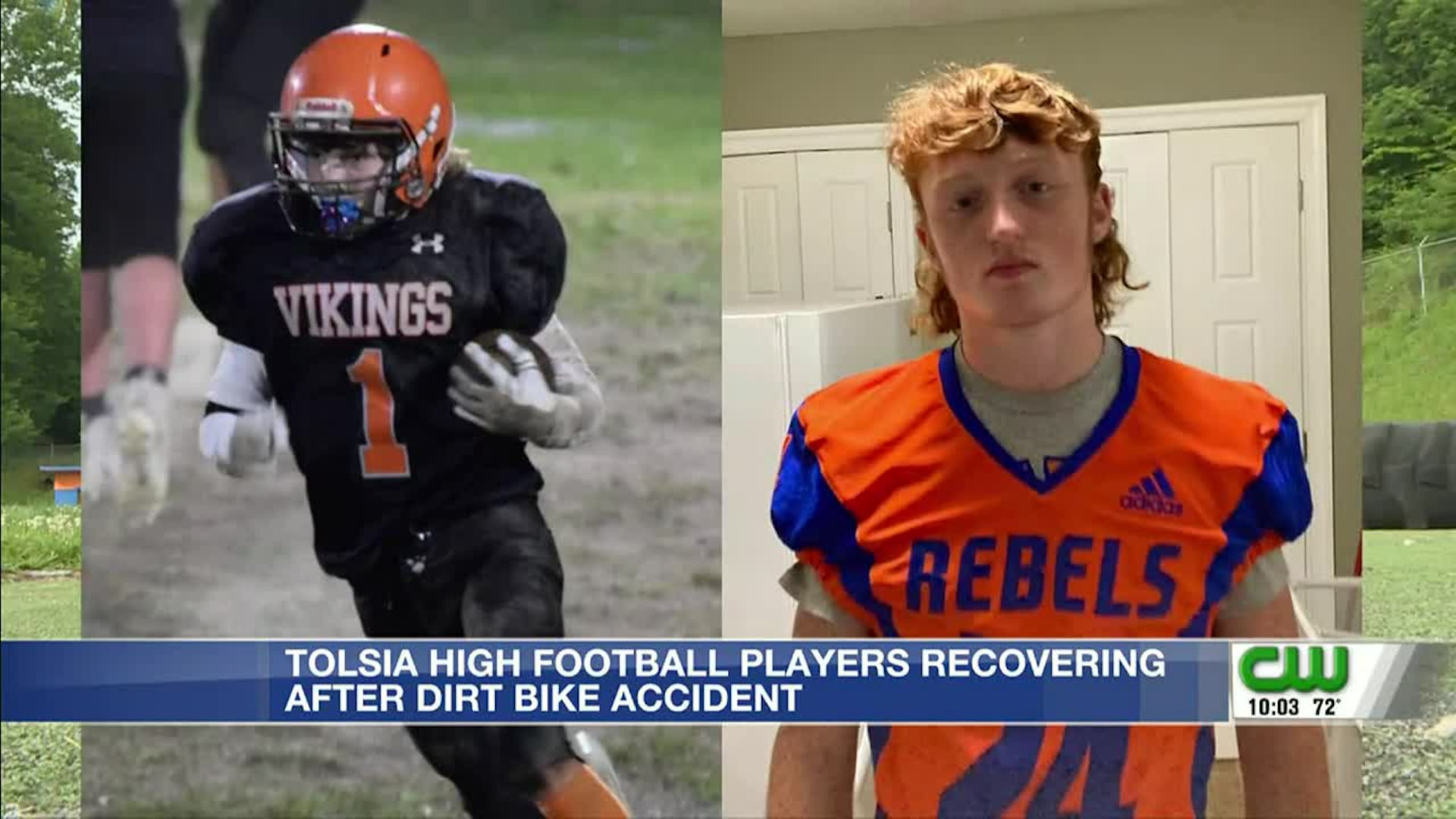 Tolsia High School football players recovering after dirt bike accident Tolsia High School football players recovering after dirt bike accident
