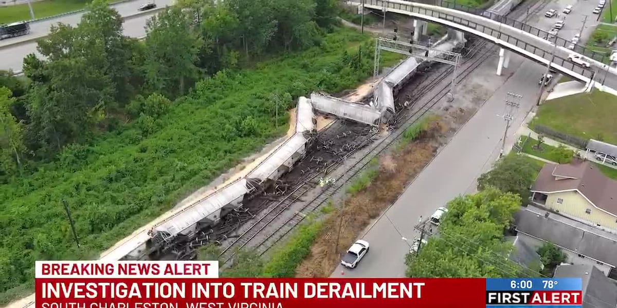 Coverage image for: CSX: Train derailment under investigation in South Charleston