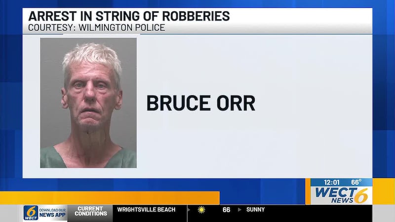 Wilmington police have arrested a 60-year-old man suspected of robbing or trying to rob four...