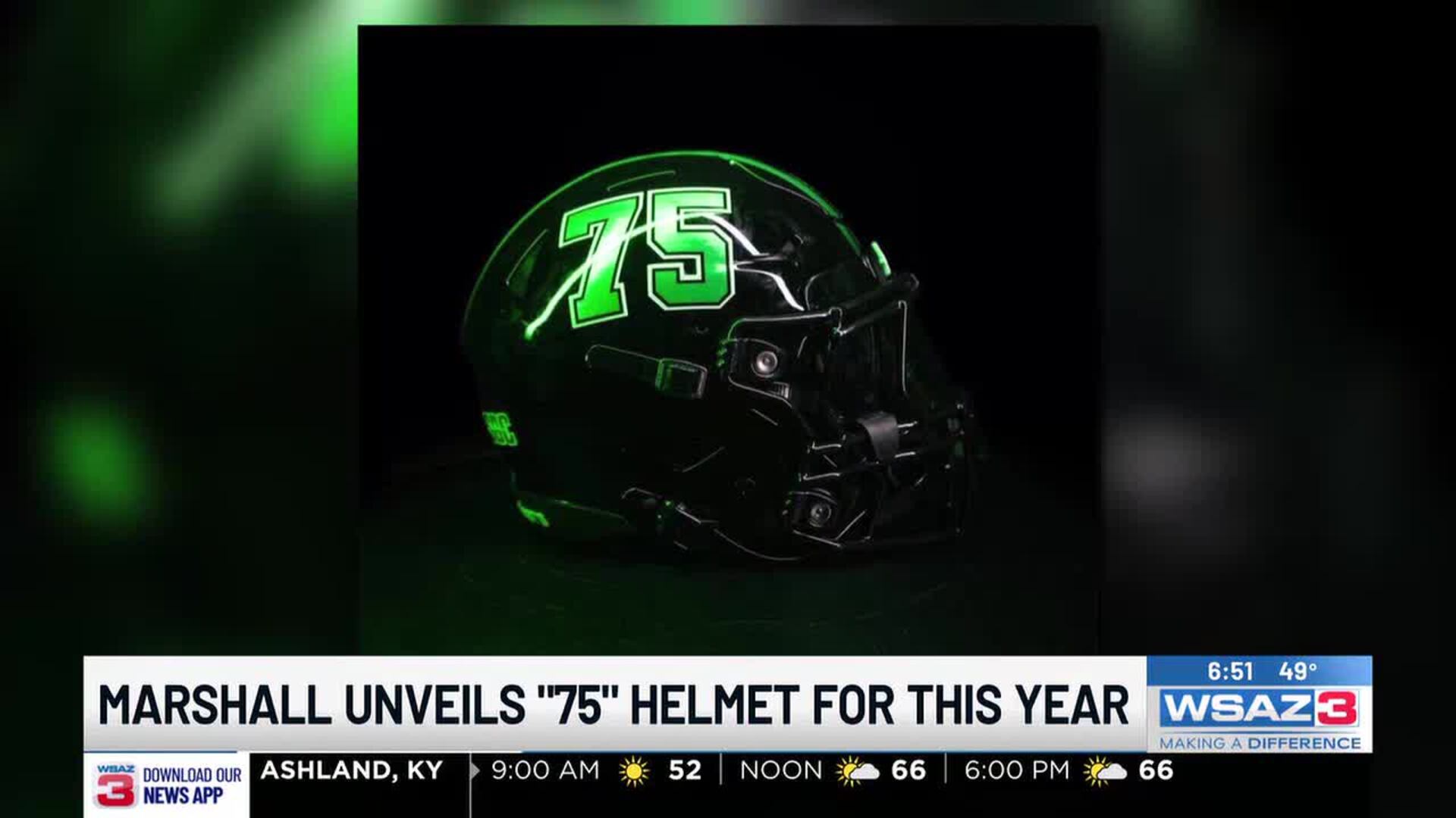 Marshall unveils "75" helmet for this year Marshall unveils "75" helmet for this year