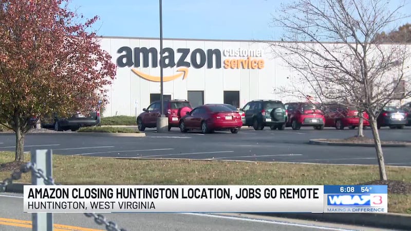 The Amazon Customer Service Center in Huntington will close next spring.